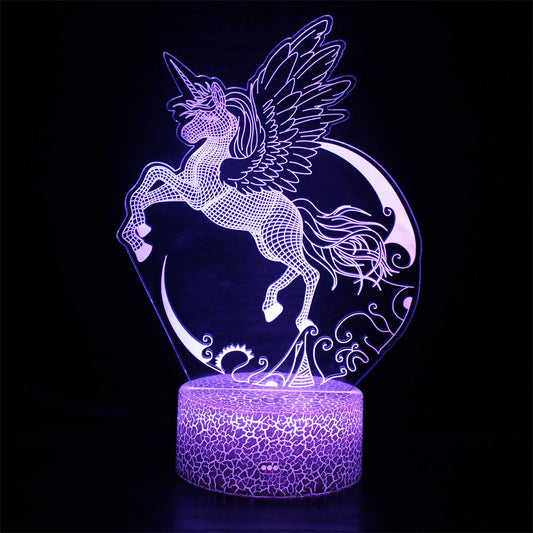 Veilleuse enfant licorne projection