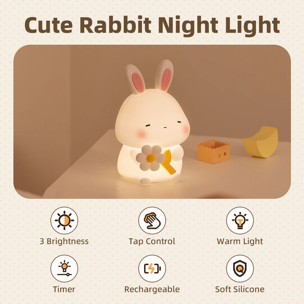 Lampe veilleuse lapin