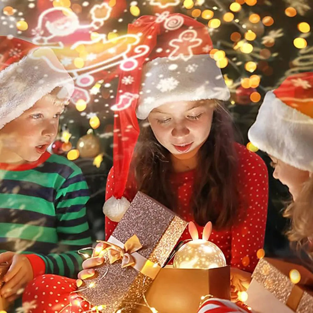 Veilleuse lapin projection