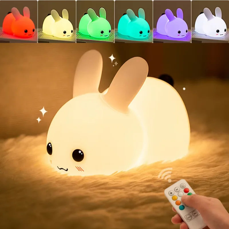 Veilleuse enfant lapin rechargeable